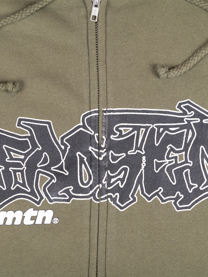 Frosted Throwy x Mtn Zip Hoodie Spring 2026 | OLIVE