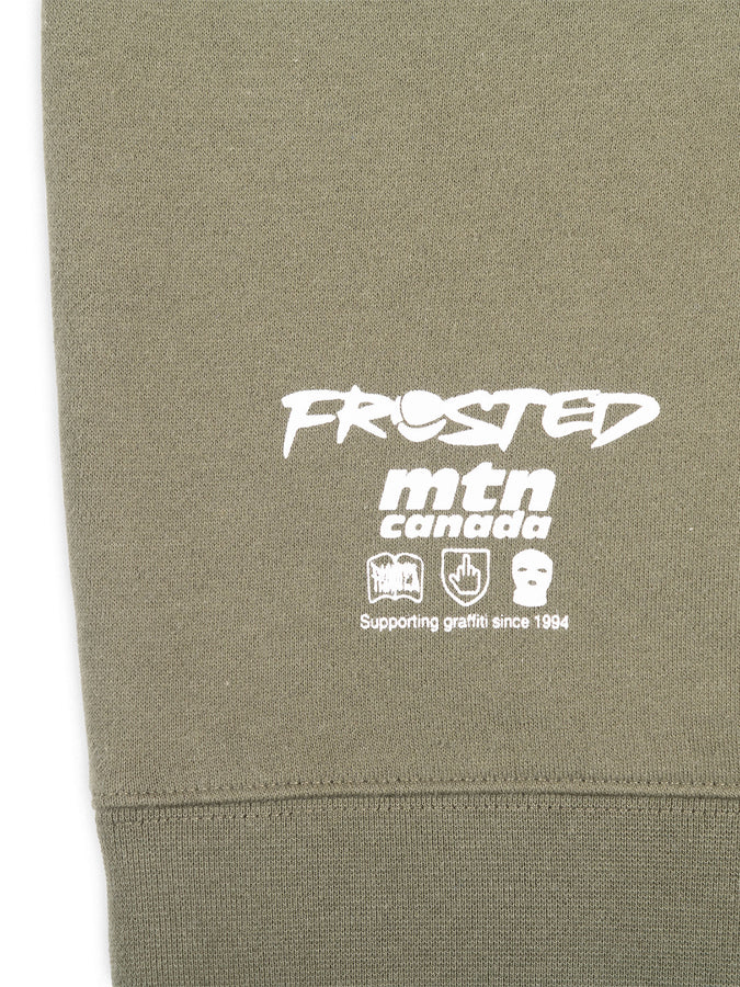 Frosted Throwy x Mtn Zip Hoodie Spring 2026 | OLIVE
