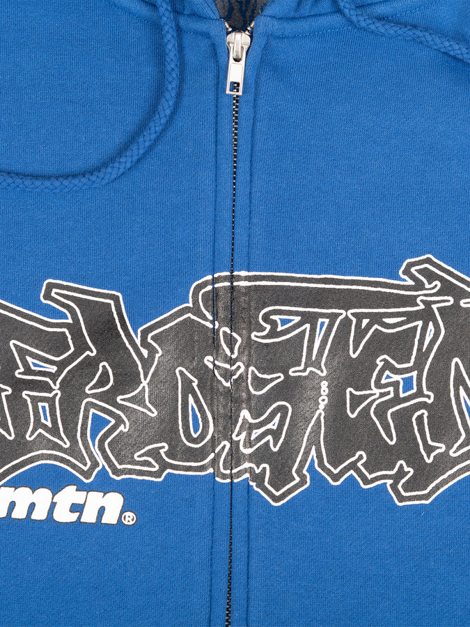 Frosted Throwy x Mtn Zip Hoodie Spring 2026 | ROYAL BLUE