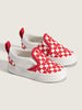 Vans Slip-On V Hot Red/Valentine's Day/White Shoes Spring 2026