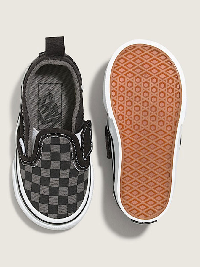 Vans Slip-On V Checkerboard Black/Pewter Shoes | CHECKR BLACK/PEWTER (EO0)