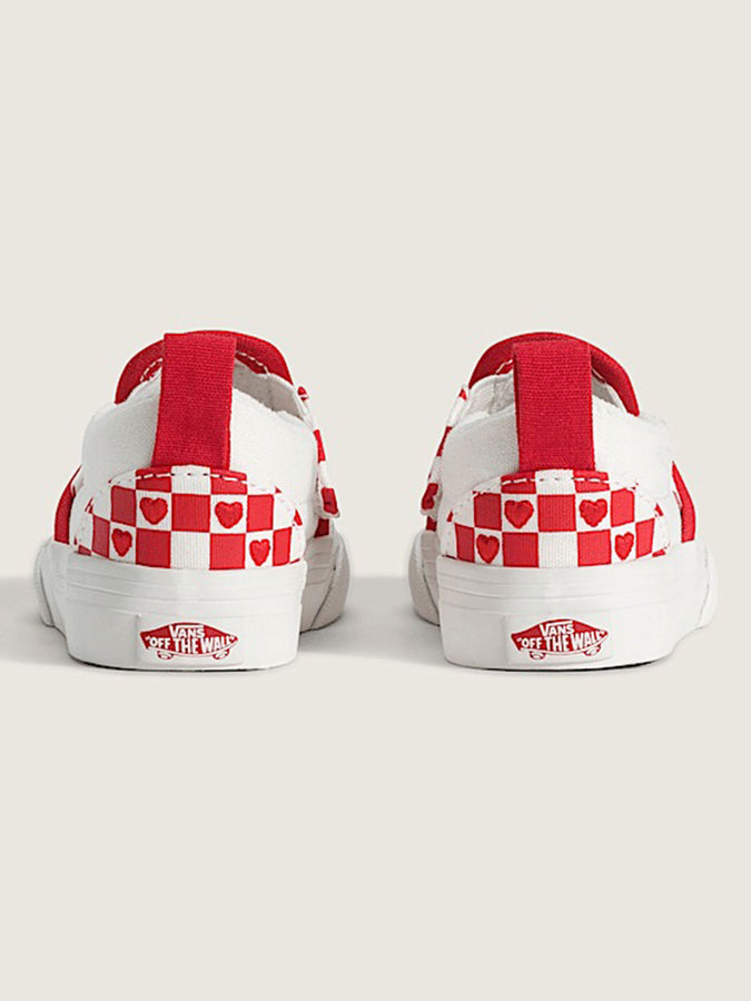 Vans Slip-On V Hot Red/Valentine's Day/White Shoes Spring 2026 | RED HOT VLTN RED/WHITE (JV6)