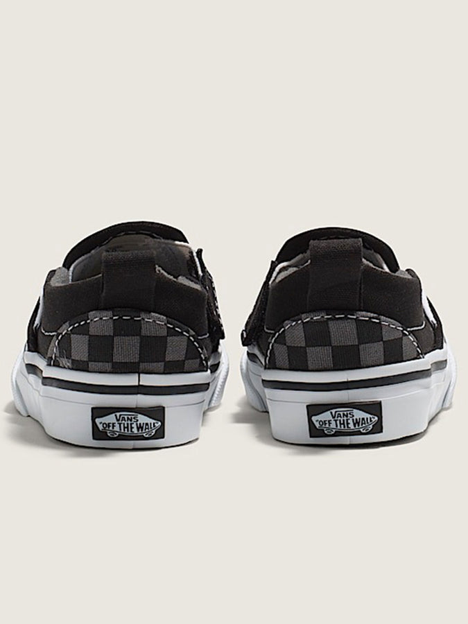 Vans Slip-On V Checkerboard Black/Pewter Shoes | CHECKR BLACK/PEWTER (EO0)