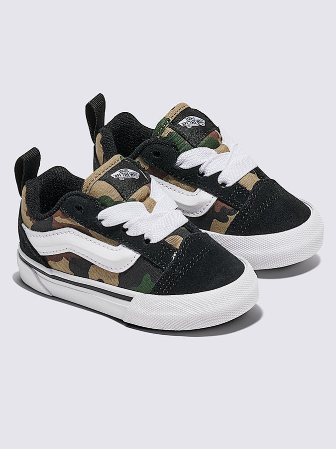 Vans Knu Skool Elastic Lace Camo Black/Green Shoes Fall 2025
