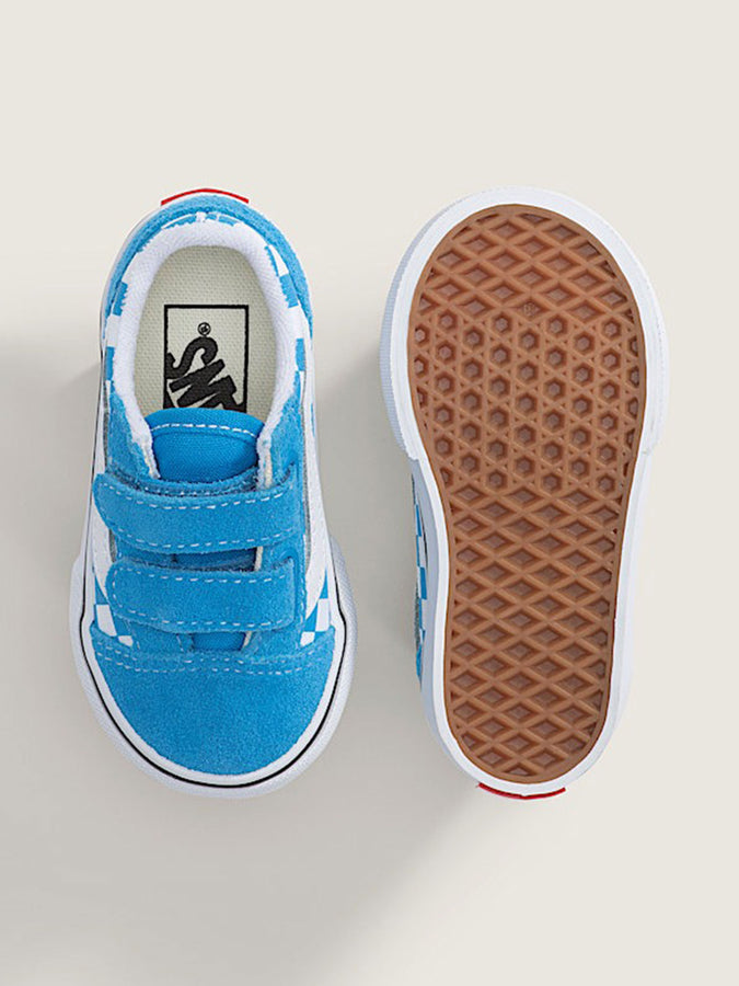 Vans Old Skool V Color Theory Bright Azure Checkerboard Shoes Spring 2026 | BRIGHT AZURE (FNM)