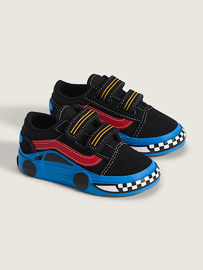 Vans Old Skool V Car Black/Blue Shoes Spring 2026 | BLACK/BLUE (Y61)
