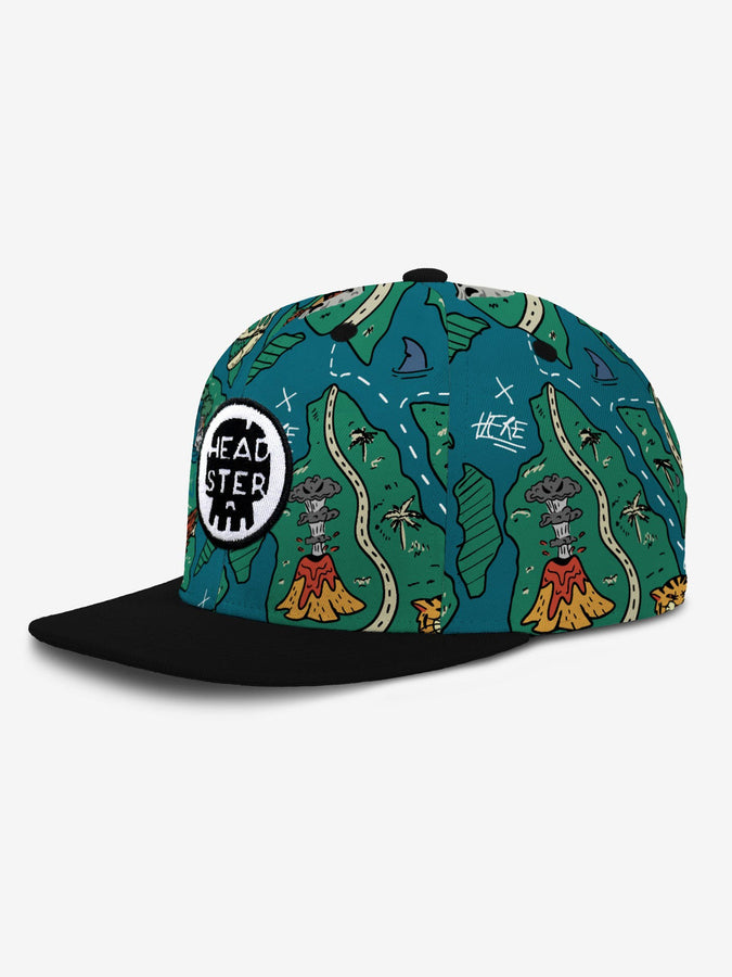 Headster Treasure Map Snapback Hat | TEAL STEAL