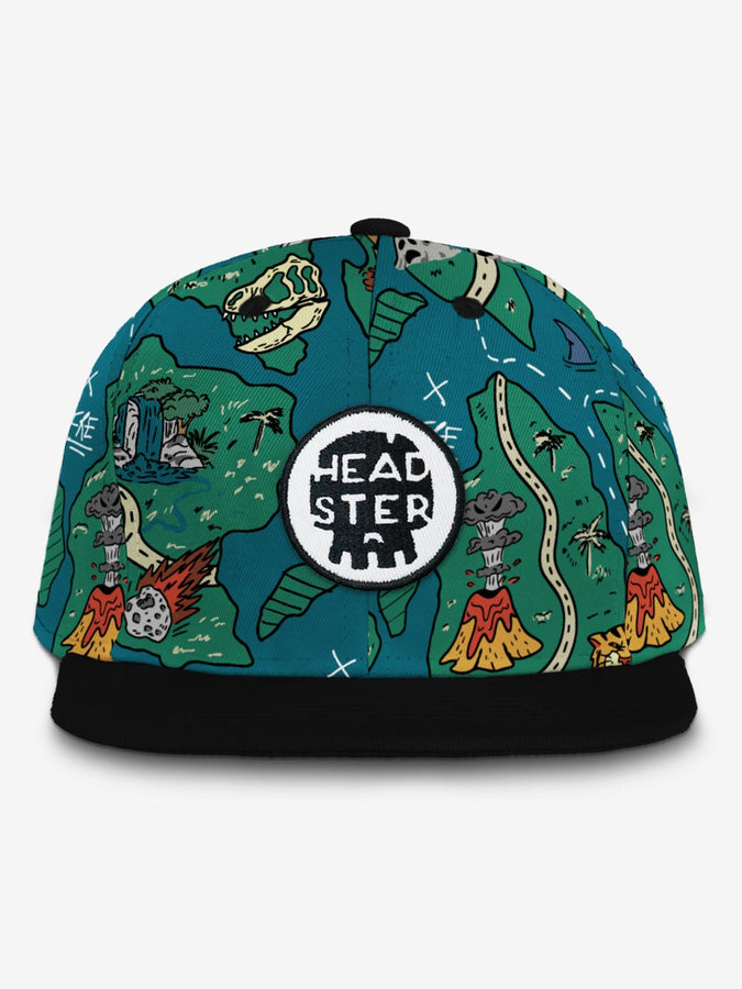 Headster Treasure Map Snapback Hat | TEAL STEAL