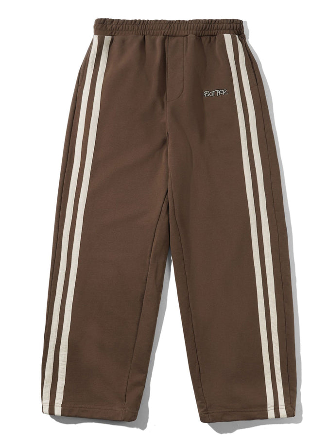 Butter Goods Tunnel Track Pants Spring 2026 | CHOCOLATE/BEIGE