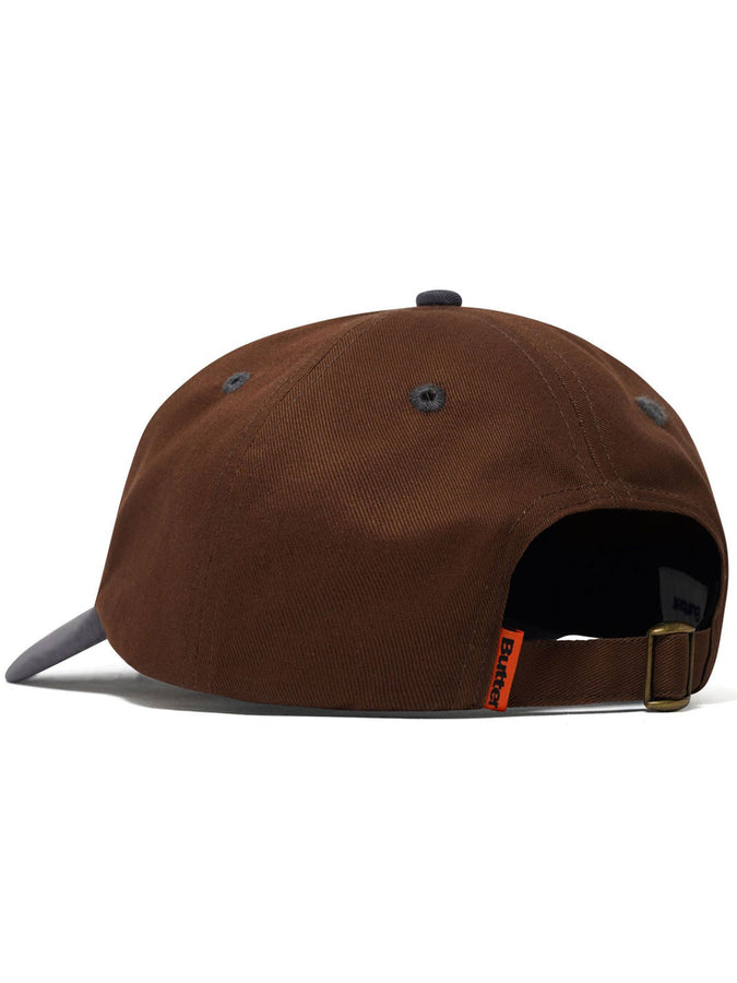 Butter Goods Turtle 6 Panels Strapback Hat | WALNUT/STEEL