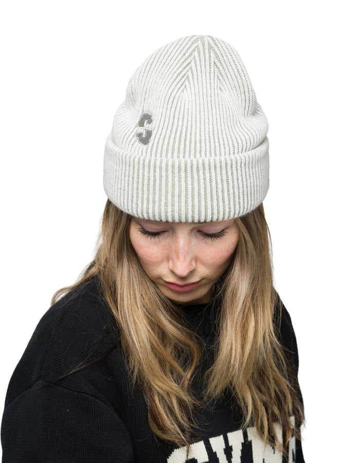 Souvenir Two Tone Rib Beanie | MARSHMALLOW