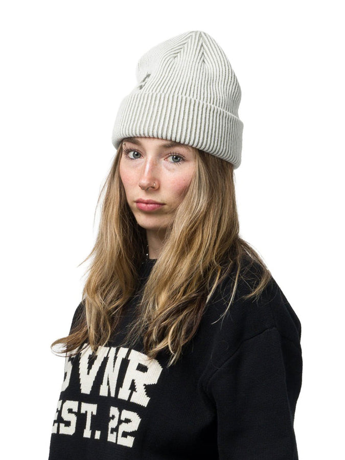 Souvenir Two Tone Rib Beanie | MARSHMALLOW