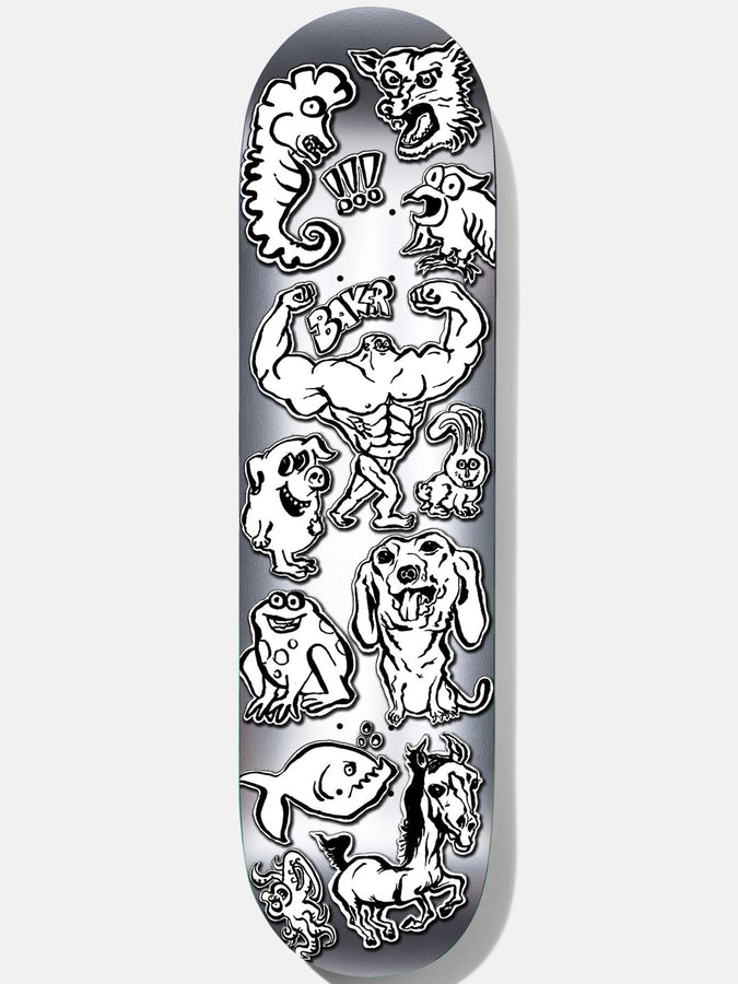 Baker Calamities Tyson Peterson 8.38'' Skateboard Deck | SILVER FOIL
