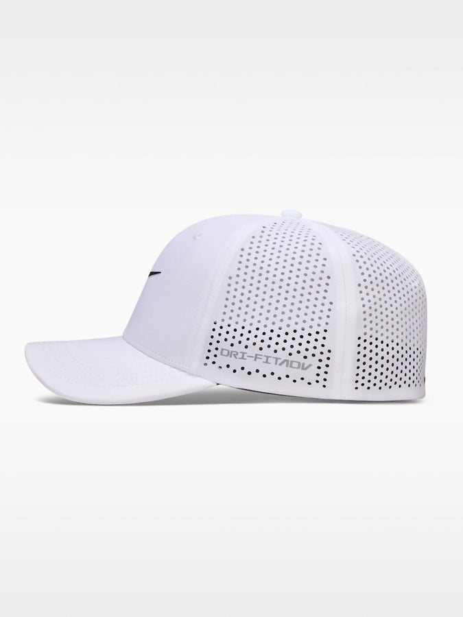 Nike Golf Dri-Fit ADV Rise Swoosh Flex Structured Hat | WHITE/ANTHRACITE/BLACK (100)