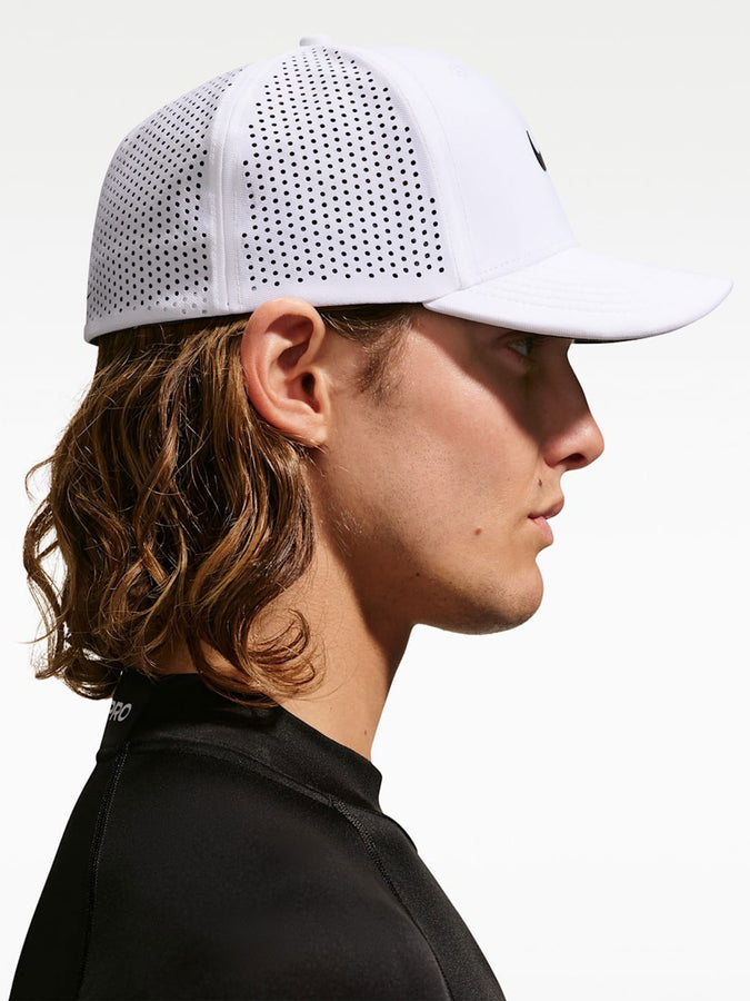 Nike Golf Dri-Fit ADV Rise Swoosh Flex Structured Hat | WHITE/ANTHRACITE/BLACK (100)