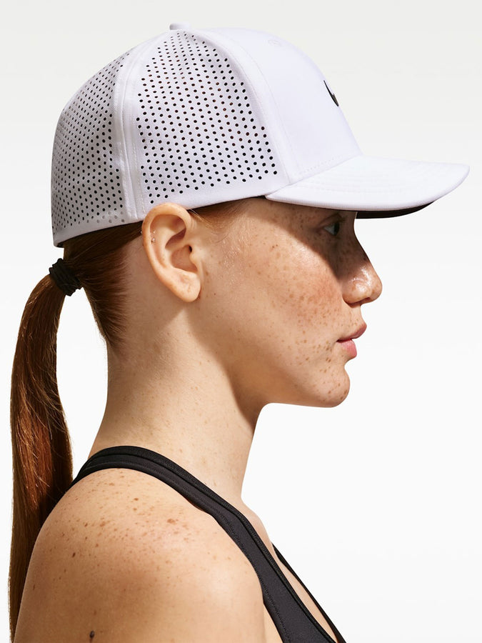 Nike Golf Dri-Fit ADV Rise Swoosh Flex Structured Hat | WHITE/ANTHRACITE/BLACK (100)