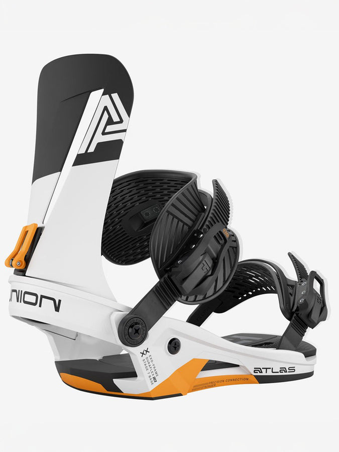 Union Atlas Snowboard Bindings 2026 | WHITE/ORANGE
