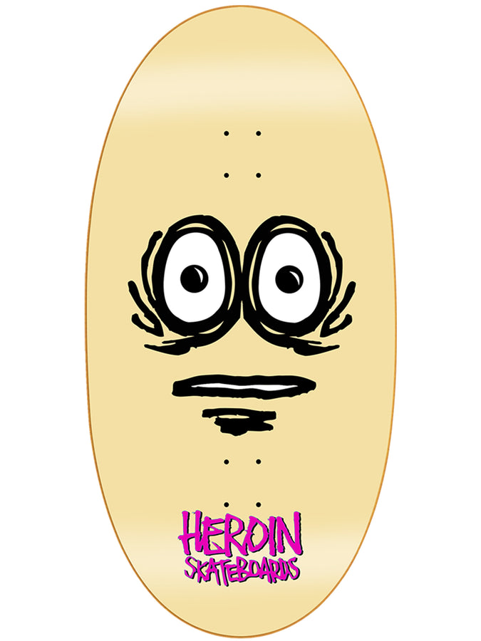 Heroin Eggzilla 2 14 Old School Skateboard Deck | CREAM