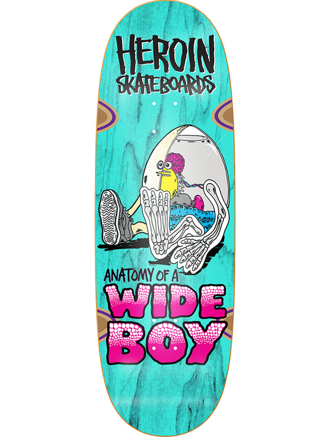 Heroin Anatomy Of A Wide Boy 10.4 Old School Skateboard Deck | ASSORTED