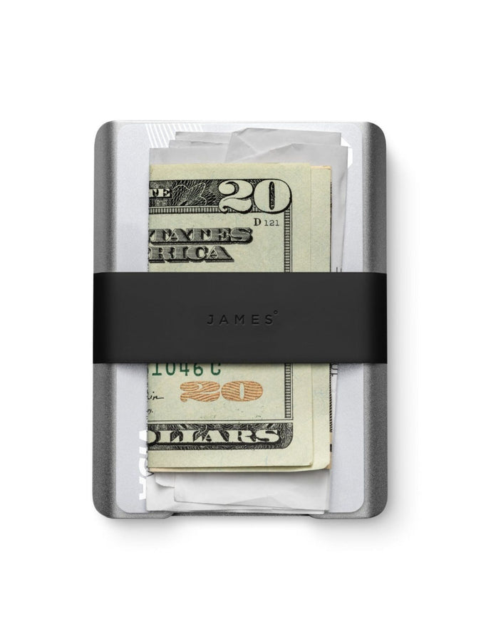 The James Brand The Lowe Silver/Black Wallet | SILVER/BLACK