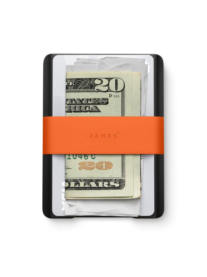 The James Brand The Lowe Black/Fire Wallet | BLACK/FIRE