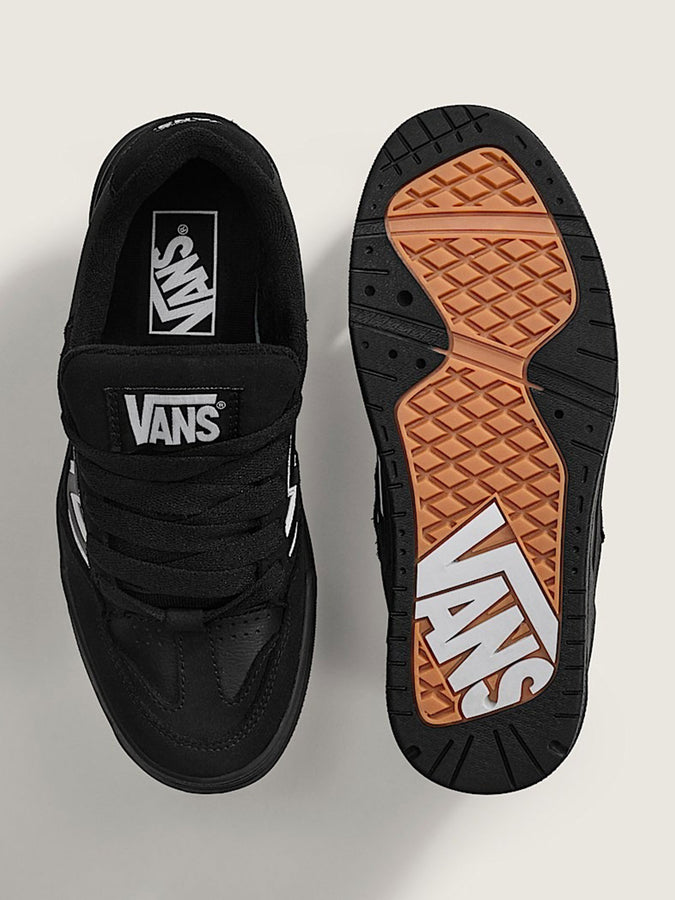 Vans Upland Black/Black/White Shoes Fall 2025 | BLACK/BLACK/WHITE (B8C)