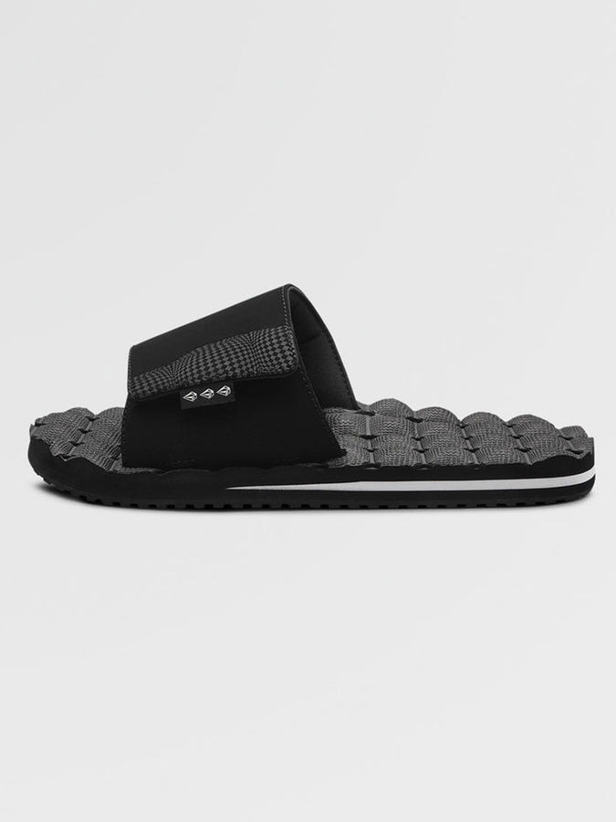 Volcom Recliner Slide Sandals Spring 2026 | BLACK/WHITE (BWH)