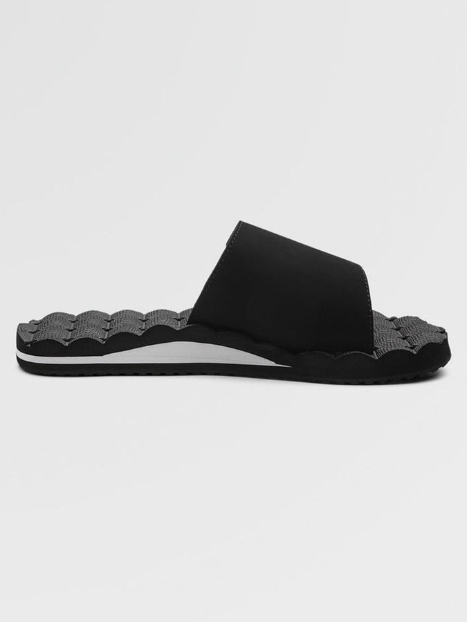 Volcom Recliner Slide Sandals Spring 2026 | BLACK/WHITE (BWH)