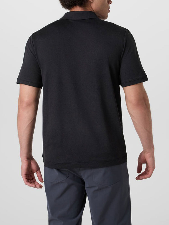 Vuori Ponto Perfomance Short Sleeve Polo Spring 2026 | BLACK HEATHER (HBK)
