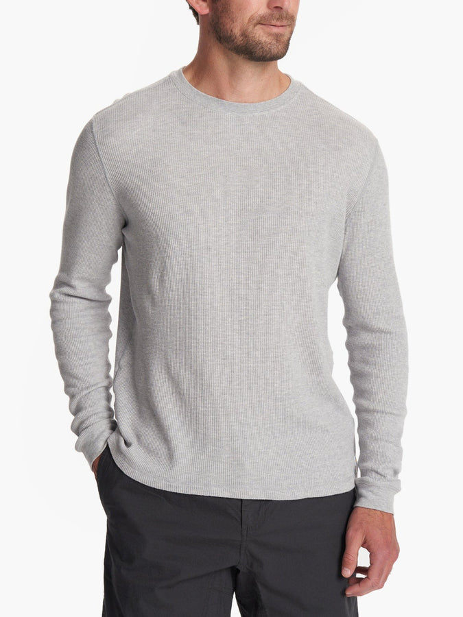 Vuori Waffle Long Sleeve T-Shirt | LIGHT HEATHER GREY (LHG)
