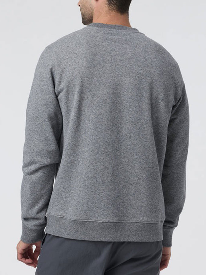 Vuori Cypress Logo Crewneck Sweatshirt Fall 2025 | HEATHER GREY (HTG)