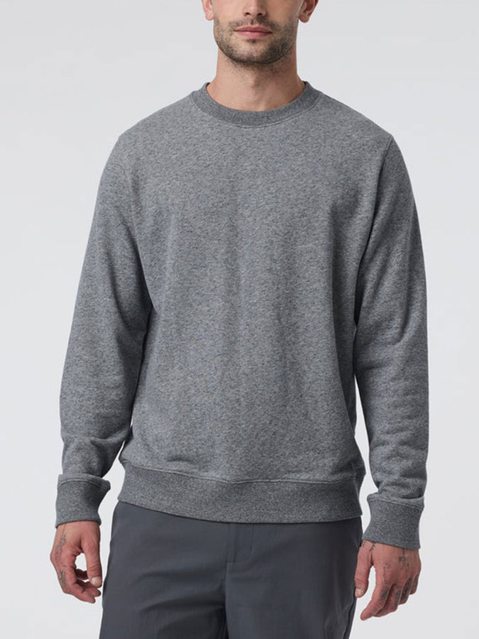 Vuori Cypress Logo Crewneck Sweatshirt Fall 2025 | HEATHER GREY (HTG)