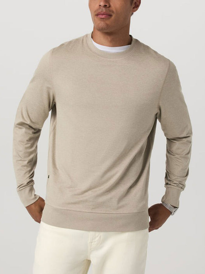 Vuori Ponto Perfomance Crewnec Sweatshirt Spring 2026 | TRUFFLE HEATHER (HTF)