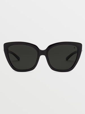 Volcom 2024 Milli Gloss Black/Gray Polarized Sunglasses