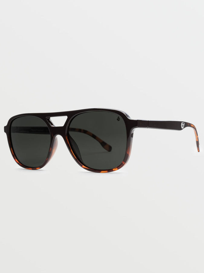 Volcom 2024 New Future Gloss Darkside/Gray Polarized Sunglasses | GLOSS DARKSIDE/GRAY POL 
