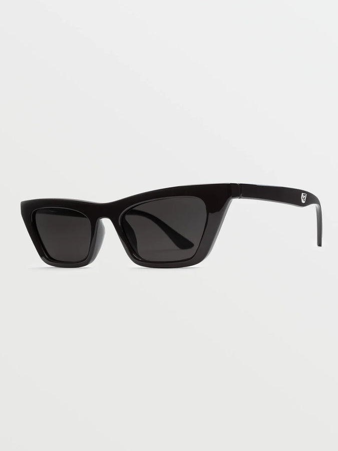 Volcom Peace Punk Gloss Black/Gray Sunglasses | GLOSS BLACK / GRAY