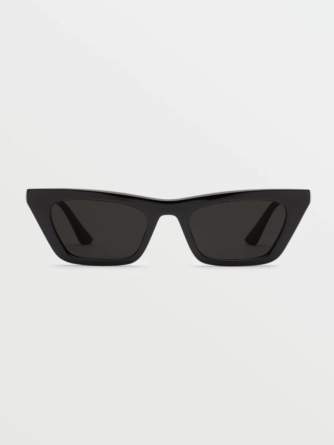 Volcom Peace Punk Gloss Black/Gray Sunglasses | GLOSS BLACK / GRAY