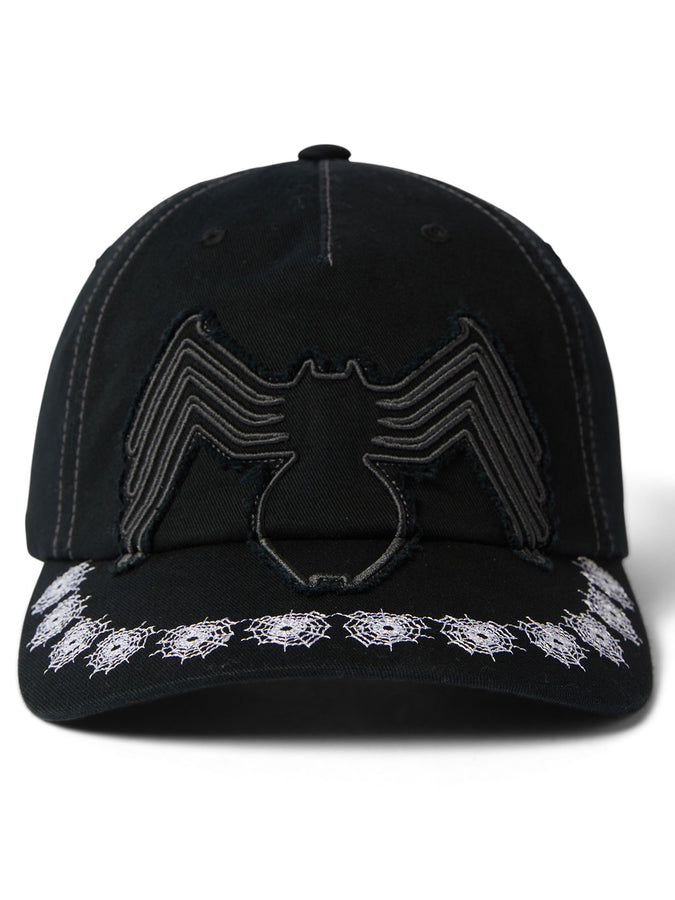 Huf x Marvel Spider-Man Venom Washed Black Snapback Hat Fall 2026 | WASHED BLACK