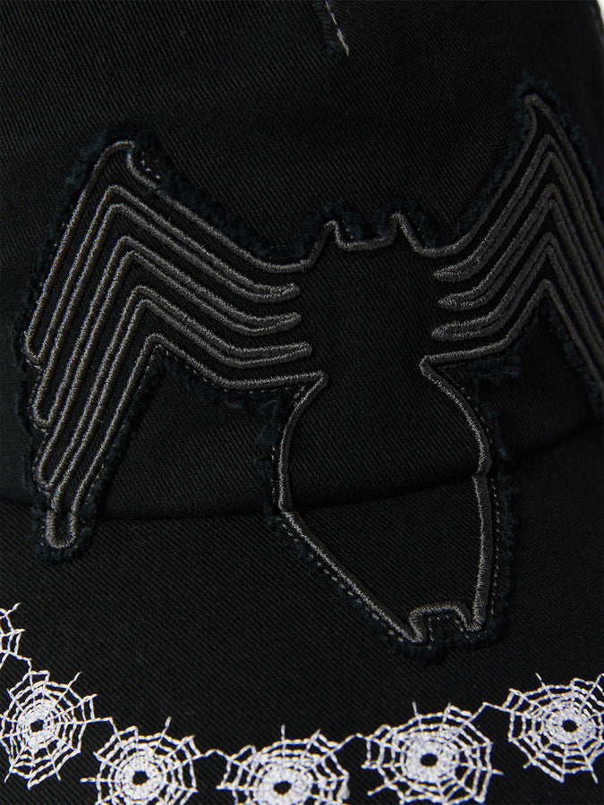 Huf x Marvel Spider-Man Venom Washed Black Snapback Hat Fall 2026 | WASHED BLACK