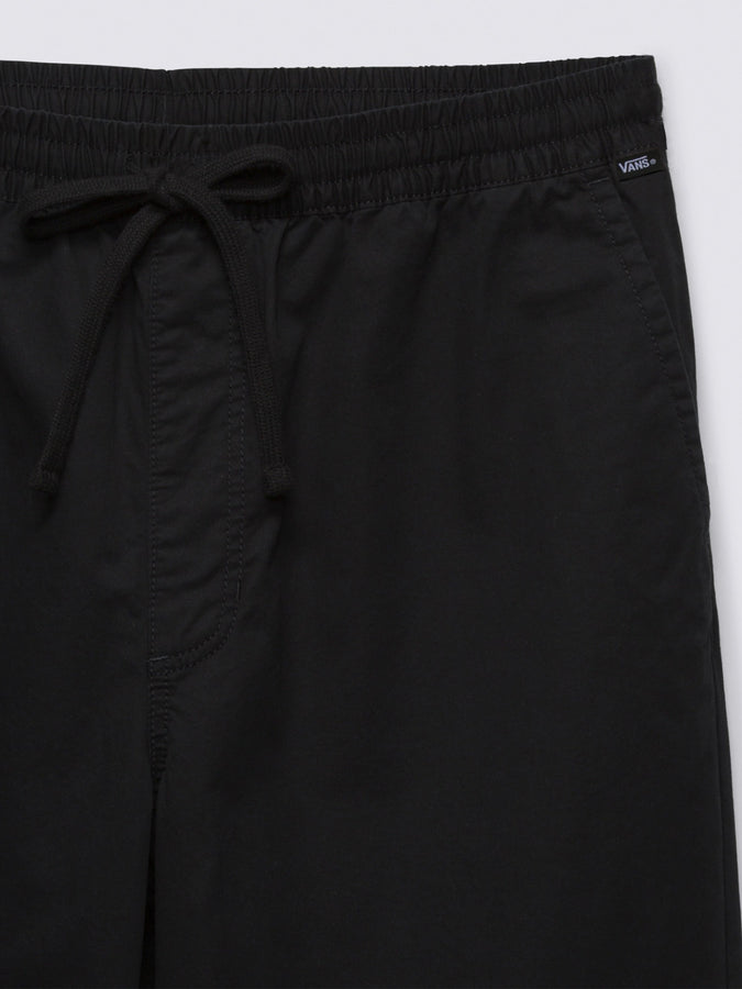 Vans Range Tapered Elastic Waist Black Pants | BLACK (BLK)