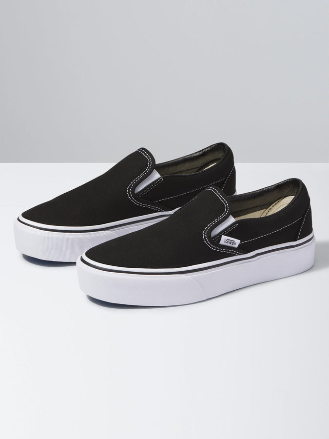 Vans Slip-On Platform Shoes | BLACK (BLK)
