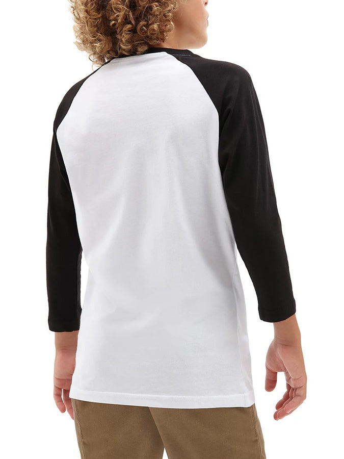 Vans Classic Raglan Long Sleeve T-Shirt | WHITE/BLACK (YB2)