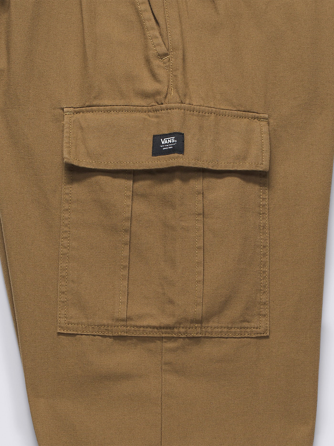 Vans drawstring cargo pants in khaki