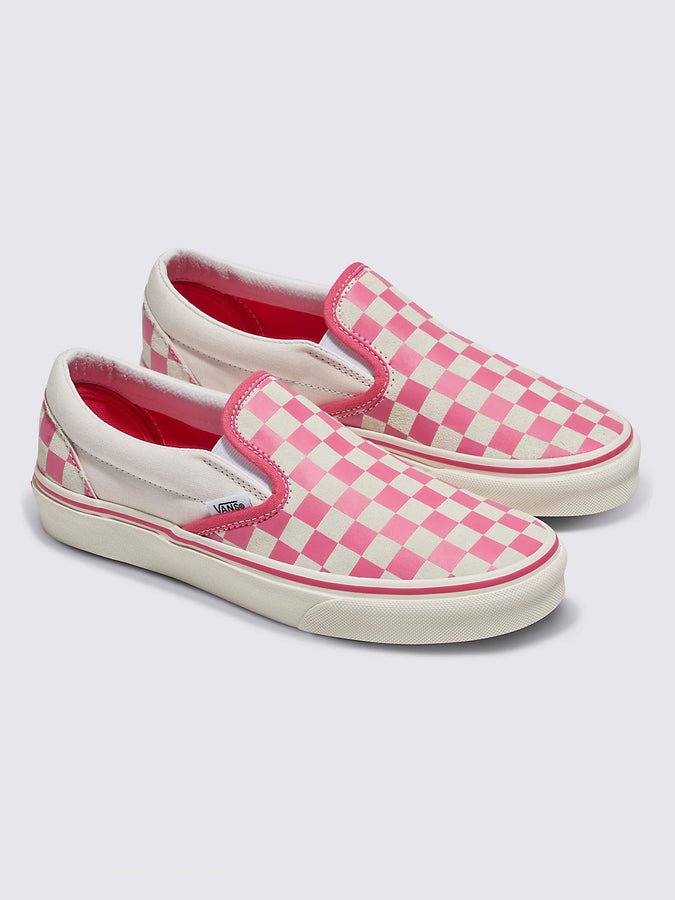 Vans Classic Slip-on Check Pink/White Shoes Spring 2024 | CHECK PINK/TRUE WHT (BJ1)