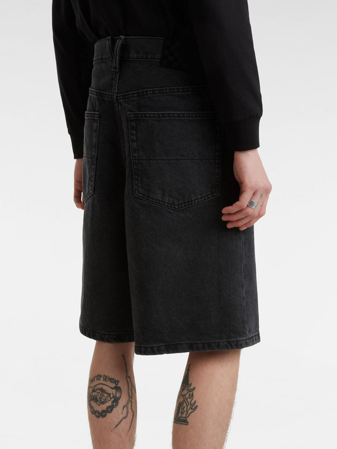 Vans Check-5 Baggy Denim Shorts Spring 2026 | WASHED BLACK (EMQ)