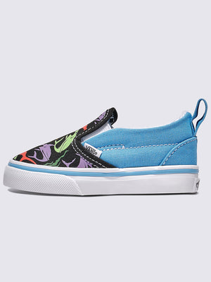 Vans Slip-On V Glow Sharks Blue/Multi Shoes Spring 2025