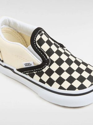 Vans Classic Slip-On Black White Checkerboard/hite Shoes
