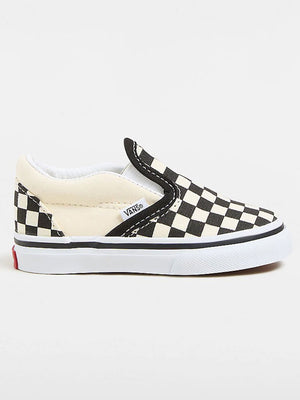 Vans Classic Slip-On Black White Checkerboard/White Shoes