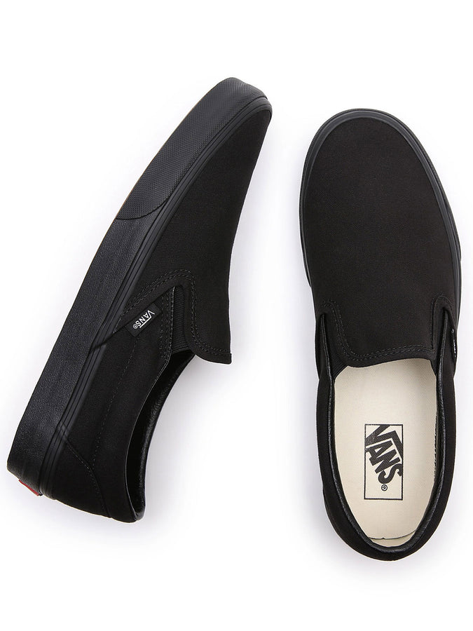 Vans Classic Slip-on Black/Black Shoes | BLACK/BLACK (BKA)