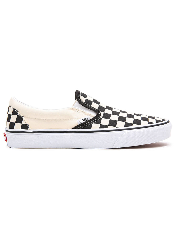 Vans Classic Slip-on Checkerboard Black/White Shoes | BLACK/WHITE (BWW)
